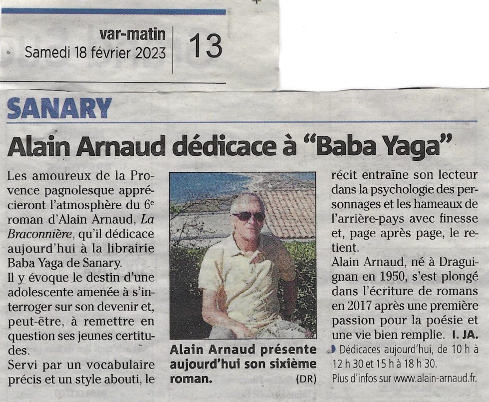 Article Var Matin Disabelle Jalfre Alain Arnaud